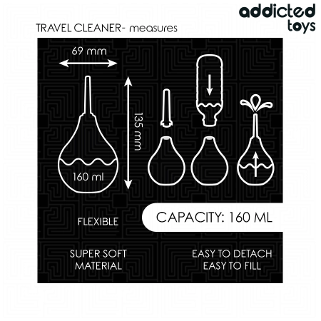 Addicted Toys Travel Anal Hygiene System M 160 ml Compact Design