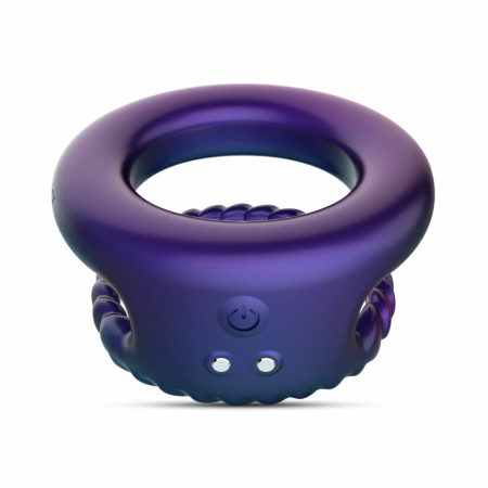Hueman Jupiter Dual Vibrating Ring Purple - 10-Mode Silicone System