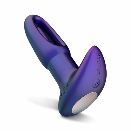 Hueman Voyager Vibrating Plug Purple - 10 Modes, Remote Control, Silicone