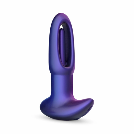 Hueman Voyager Vibrating Plug Purple - 10 Modes, Remote Control, Silicone