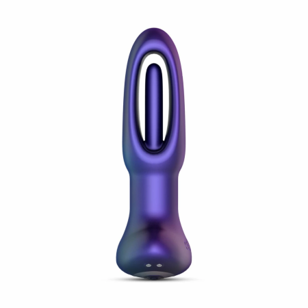 Hueman Voyager Vibrating Plug Purple - 10 Modes, Remote Control, Silicone