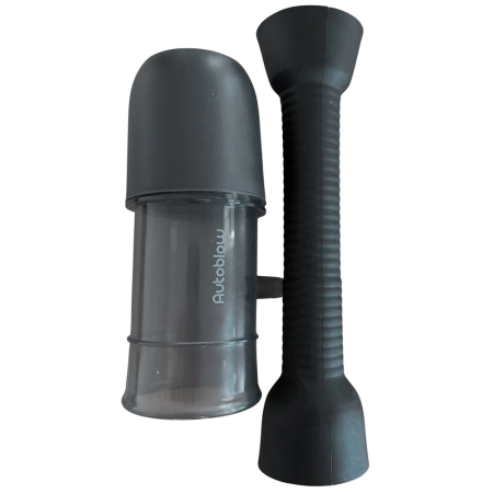 Autoblow VacuGlide Small Tube with Sleeve & Cap, 15.2 cm, Clear