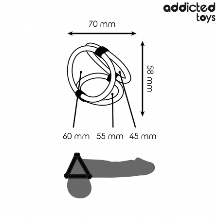 Addicted Toys Triple Support Ring - Flexible Multi-Size System