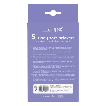 Kiiroo Luxus Adhesive Stickers - Reusable Mounting Pads, 2-Pack