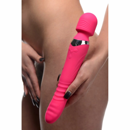 INMI Ultra Thrust-Her Silicone Wand Dual-Action Massager Pink 27.3cm