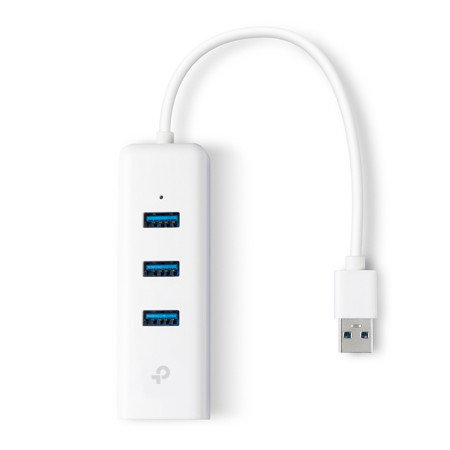 TP-LINK USB 3.0 3-Port 1000M Adapteris
