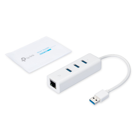 TP-LINK USB 3.0 3-Port 1000M Adapteris