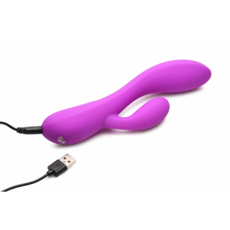 BANG! Flexible Dual Motor Rabbit Vibrator Purple 19.5cm Waterproof