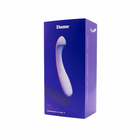 Dame Arc Intimate Massager Ice Blue Silicone Waterproof USB