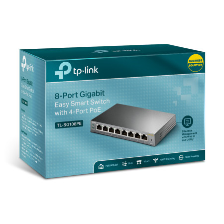 TP-Link TL-SG108PE 4 PoE portų switch