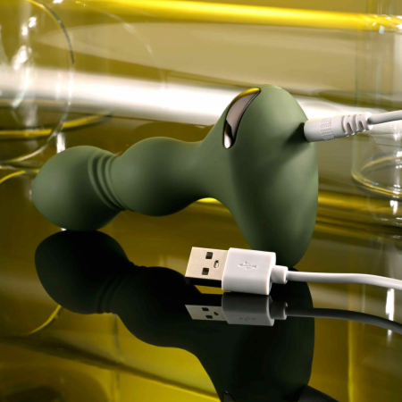 Evolved Lieutenant Vibrating Anal Plug 12 cm Silicone USB Splashproof