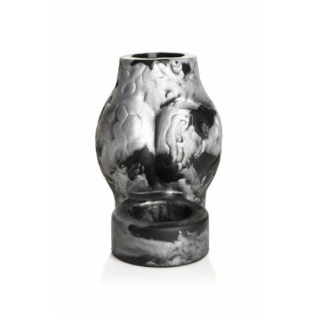 XR Brands Night Prowler Silicone Support Ring with Ball Stretcher, Gray