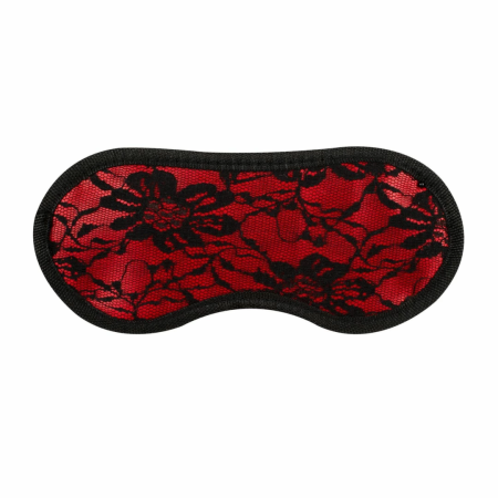 Bedroom Fantasies 8-Piece Lace & Leather Look Bondage Set Red