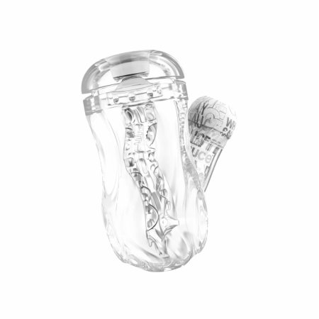 Sauce Cup Intimate Machine White - Dual-Sided, CyberSkin TPE, 28-33mm