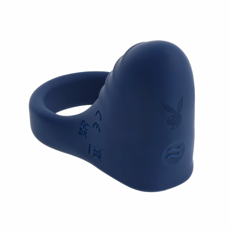 Playboy Pleasure Point Blue Vibrating Silicone Intimate Ring