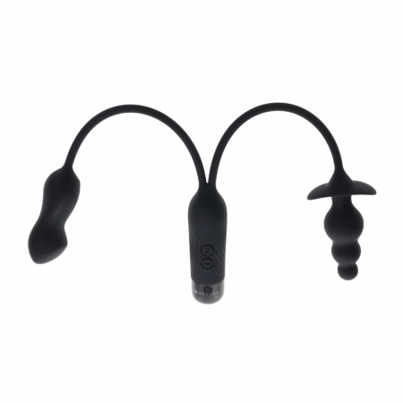 Evolved Novelties Double My Pleasure Black - Dual Motor Intimate System