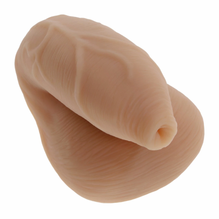 Evolved Novelties The Uncircumcised Packer Model - Beige, Anatomical Design