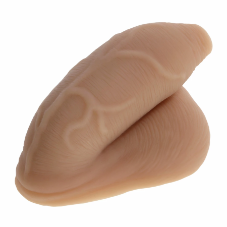 Evolved Novelties The Uncircumcised Packer Model - Beige, Anatomical Design