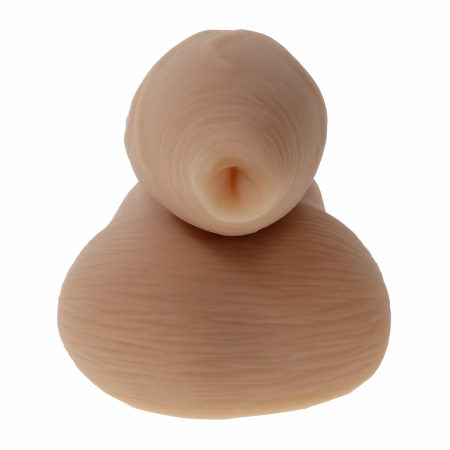 Evolved Novelties The Uncircumcised Packer Model - Beige, Anatomical Design
