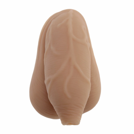 Evolved Novelties The Uncircumcised Packer Model - Beige, Anatomical Design
