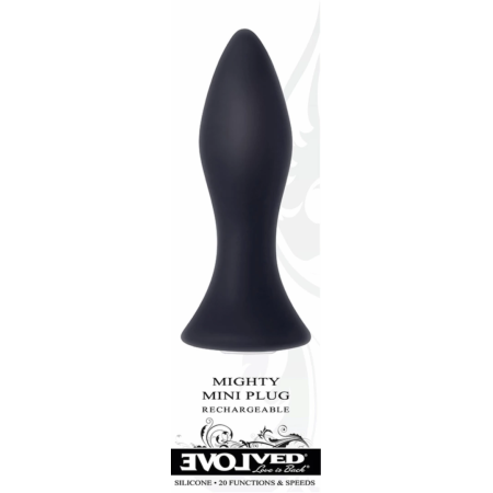 Evolved Novelties Mighty Mini Plug Black - Compact Vibrating Intimate Device