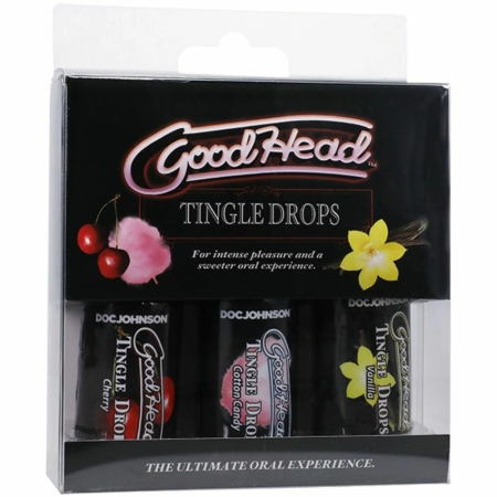 Doc Johnson GoodHead Tingle Drops Trio Oral Care Set 3x29ml Flavored