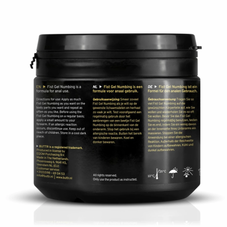 BUTTR Fisting Gel Numbing 500ml - Long-Lasting Comfort Formula