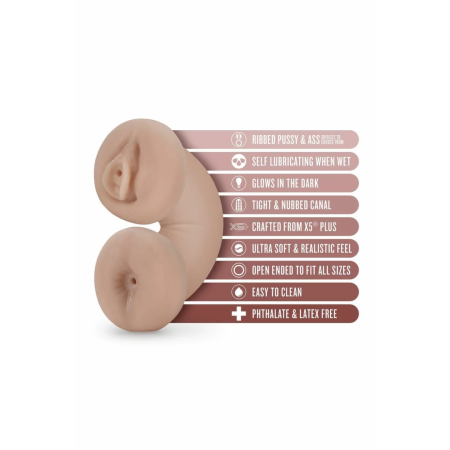 Blush Tasha Glow In The Dark Intimate Sleeve Beige X5® Plus 18 cm