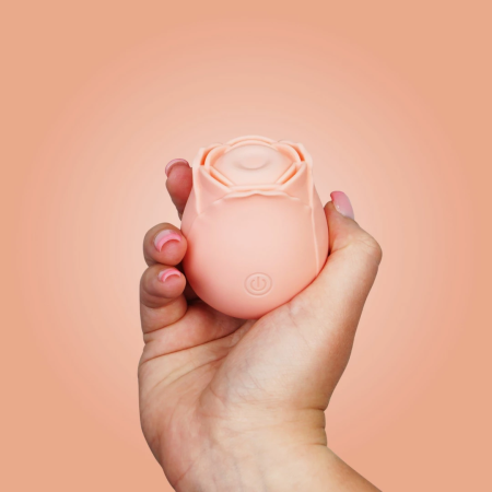 Skins Rose Buddies The Rose Purrz Vibrator Pink - 10-Speed, USB Rechargeable