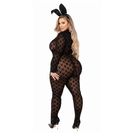 Playboy Lingerie Bunny 2-Piece Costume Set Black Iconic Logo