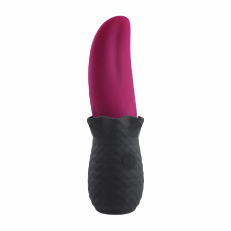 Evolved Tongue Teaser Silicone Vibrating Device Waterproof USB Pink