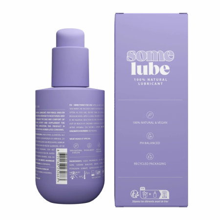 SOME Natural Lubricant 100 ml - Vegan, pH Balanced, Water-Based Formula