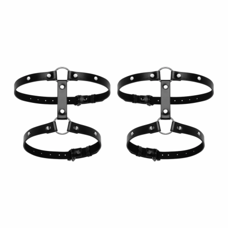 Bedroom Fantasies Adjustable Thigh Harness Black Secure Buckle System