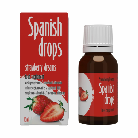 Cobeco Spanish Drops Strawberry Dreams 15ml - Energizing Formula, Fruity Flavor