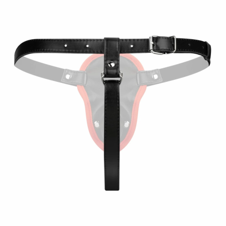 Fetish Collection Double Silicone Intimate Set Adjustable Black Harness