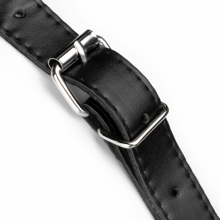 Fetish Collection Double Silicone Intimate Set Adjustable Black Harness