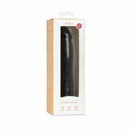 TOYJOY Black 17.5 cm Anatomical Model - PVC, Smooth Surface