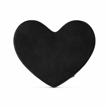 Bedroom Fantasies Heart-Shaped Positioning Pillow Black Soft Support