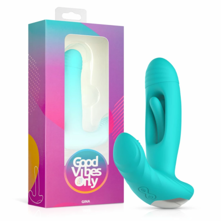 Good Vibes Only Gina G-spot Flapping Vibrator, 10 Modes, Pink