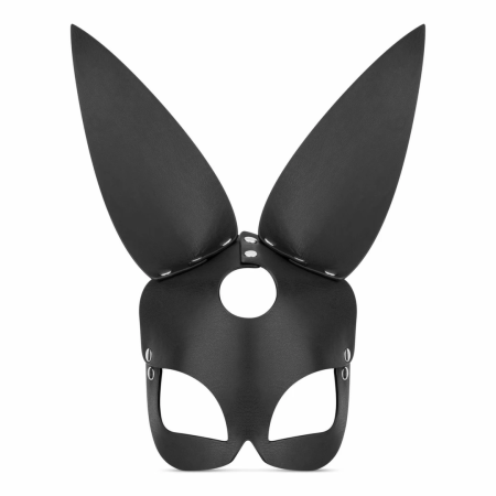 Bedroom Fantasies Bold Bunny Mask Black Adjustable Leather Accessory