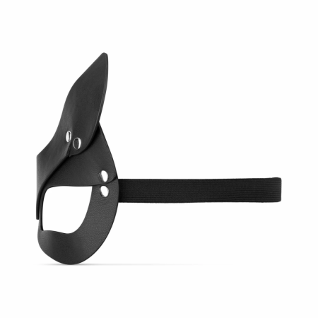 Bedroom Fantasies Kinky Kitty Leather Mask Black Adjustable Fit