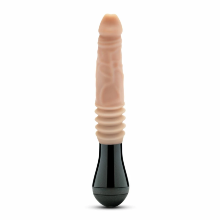 Dr. Skin Dr. Knight Silicone Thrusting & Vibrating Model, Beige, Rechargeable