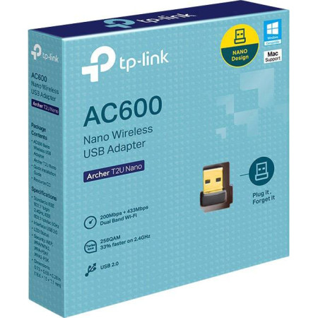 TP-Link Archer T2U Nano 600Mbps USB Adapter