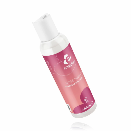 EasyGlide Rose Bubbles Water-Based Lubricant 150ml, pH-Balanced Formula