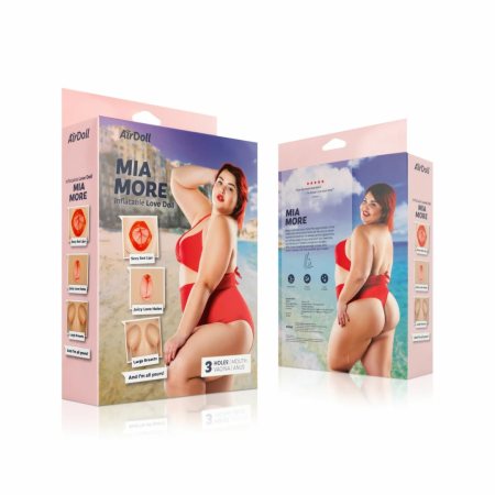You2Toys AirDoll Mia More Plus Size Inflatable Model with 3 Openings