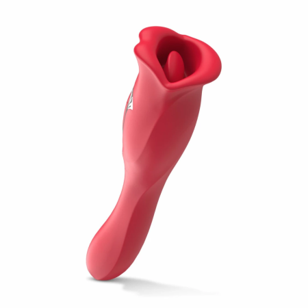 Teazers Dual-Action Intimate Device with Licking Function, Pink