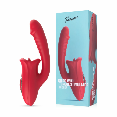 Teazers Multi-Function Vibrating Massager with Clitoral Stimulator Pink