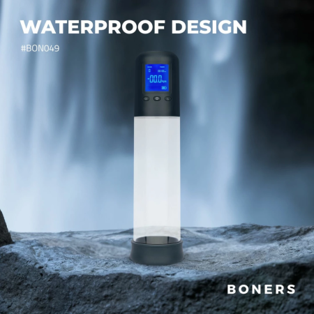 Boners Smart Vacuum Pump LCD - Precision Intimate Trainer, Black