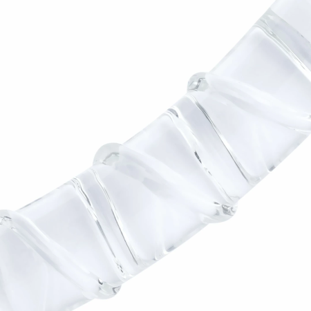 Gildo No. 31 Double-Ended Glass Intimate Massager, Curved, Transparent