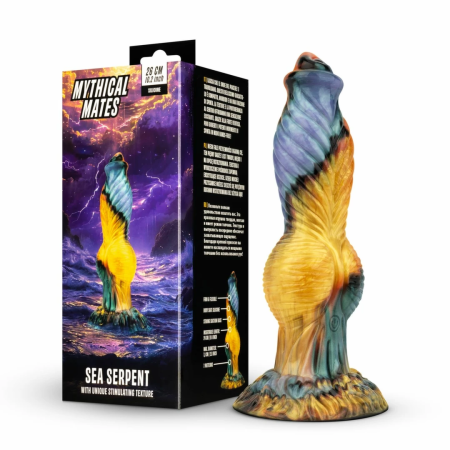 Mythical Mates Sea Serpent Large Thrusting Silicone Model, Suction Base